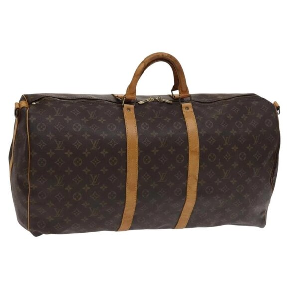 LOUIS VUITTON Monogram Keepall Bandouliere 60 Boston Bag M41412 LV Auth 113099 - Picture 1 of 15